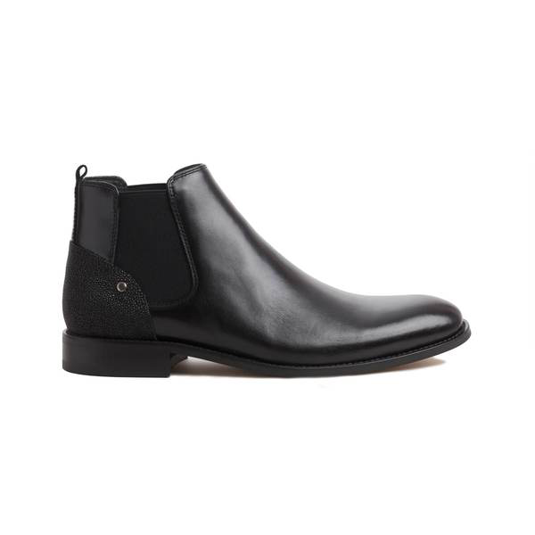 Mr Kay: (Stingray Leather, Polished Black)