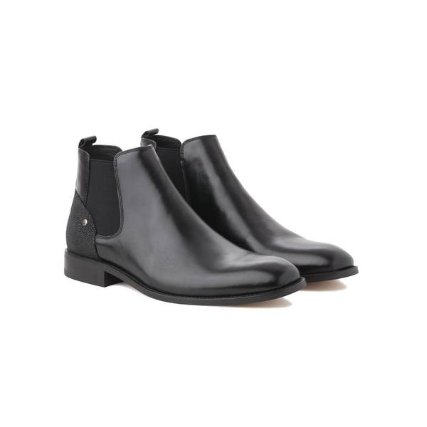 Mr Kay: (Stingray Leather, Polished Black)