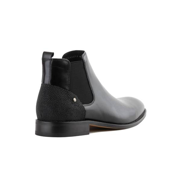 Mr Kay: (Stingray Leather, Polished Black)