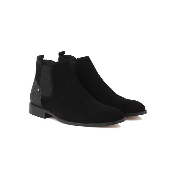 Mr Kay: (Stingray Leather, Suede Black)